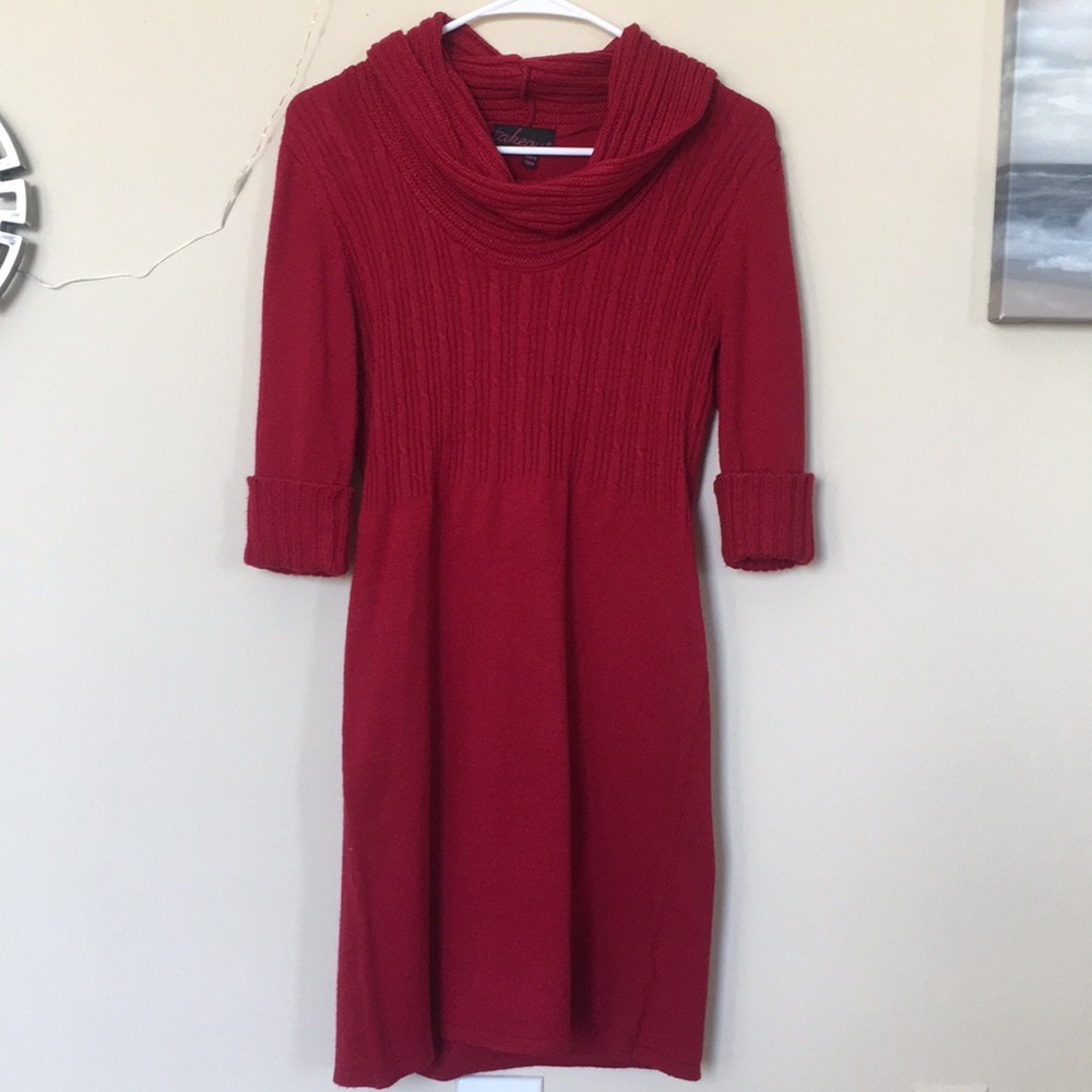 Red Sweater dress